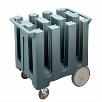 Cambro DC575 6-Column Dish Caddy Cart for 5-3/4-Inch Plates