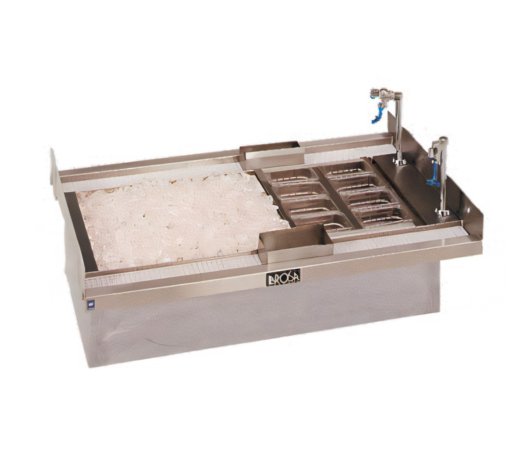 Product image #1 for La Rosa Refrigeration 34-Inch Drop-In Double-Service Ice/Water/Cocktail Unit with 9-Inch Deep Stainless Steel Lined Ice Bin