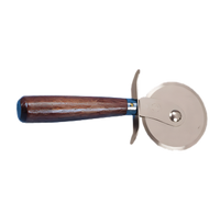 American Metalcraft Wood-Handled Pizza Cutter with 2-1/2-Inch Stainless Steel Wheel