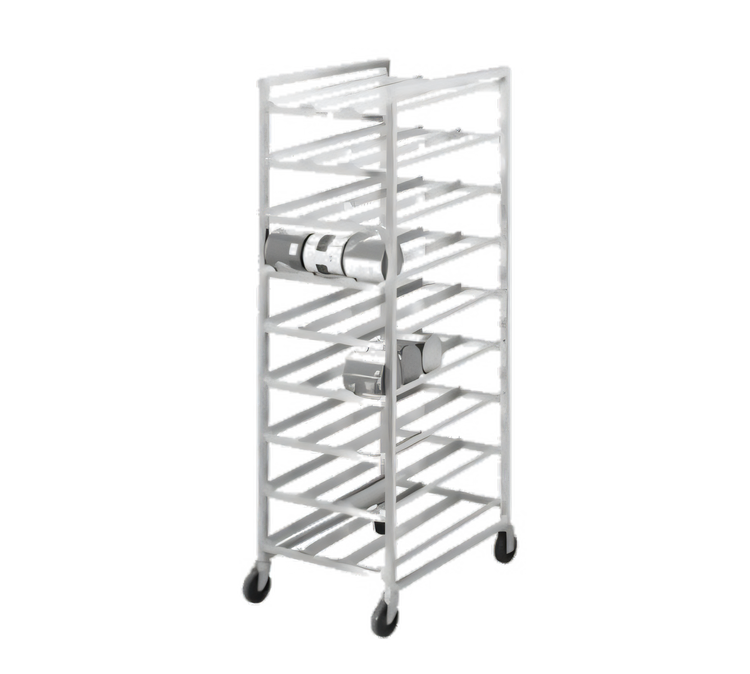 Product image #1 for Channel Manufacturing CSR-9M Full-Size Mobile Open-Top Aluminum Can Rack, 162 #10 Cans or 216 #5 Cans