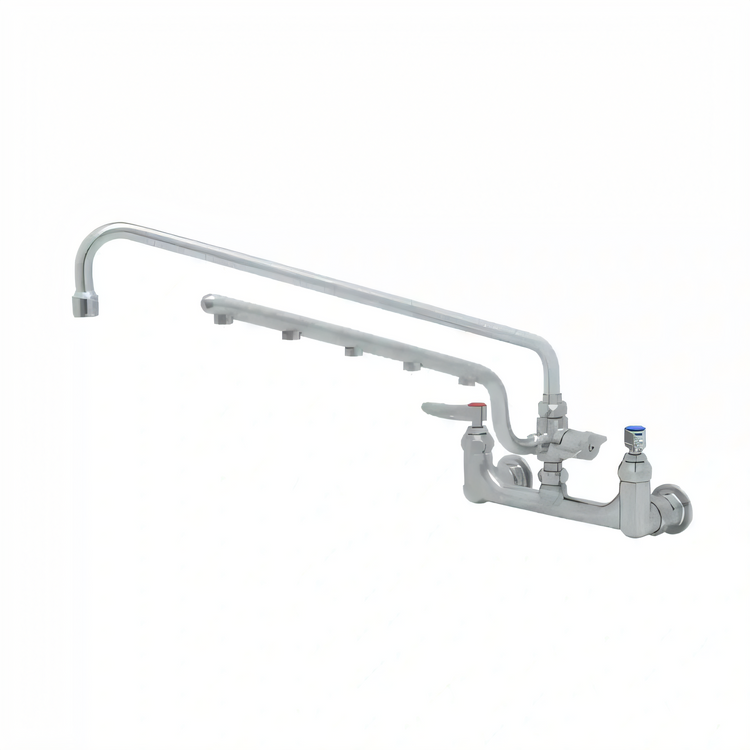 Product image #2 for UltraRinse 8-Inch Wall Mount Mixing Pre-Rinse Faucet with 18-Inch Swing Nozzle