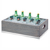 Thumbnail image #1 for Cal-Mil Ashwood Rectangular Ice Housing with Clear Polycarbonate Pan Insert and Liner, 21-1/4 x 13-1/4 x 7 Inches, Gray Wash Oak Wood