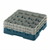 Thumbnail image #2 for Cambro Camrack® Full-Size 16-Compartment Glass Rack with 2 Soft Gray Extenders, Teal