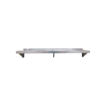Thumbnail image #1 for Omcan USA 48575 Wall-Mounted Stainless Steel Shelf, 72 x 14 Inches, 1-1/2-Inch Rear Up-Turn, 18 Gauge, 430 Series