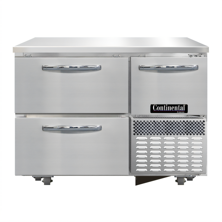 Product image #1 for Continental Refrigerator FA43N-U-D 43" Undercounter Freezer Base with 2 Drawers and 1 Door