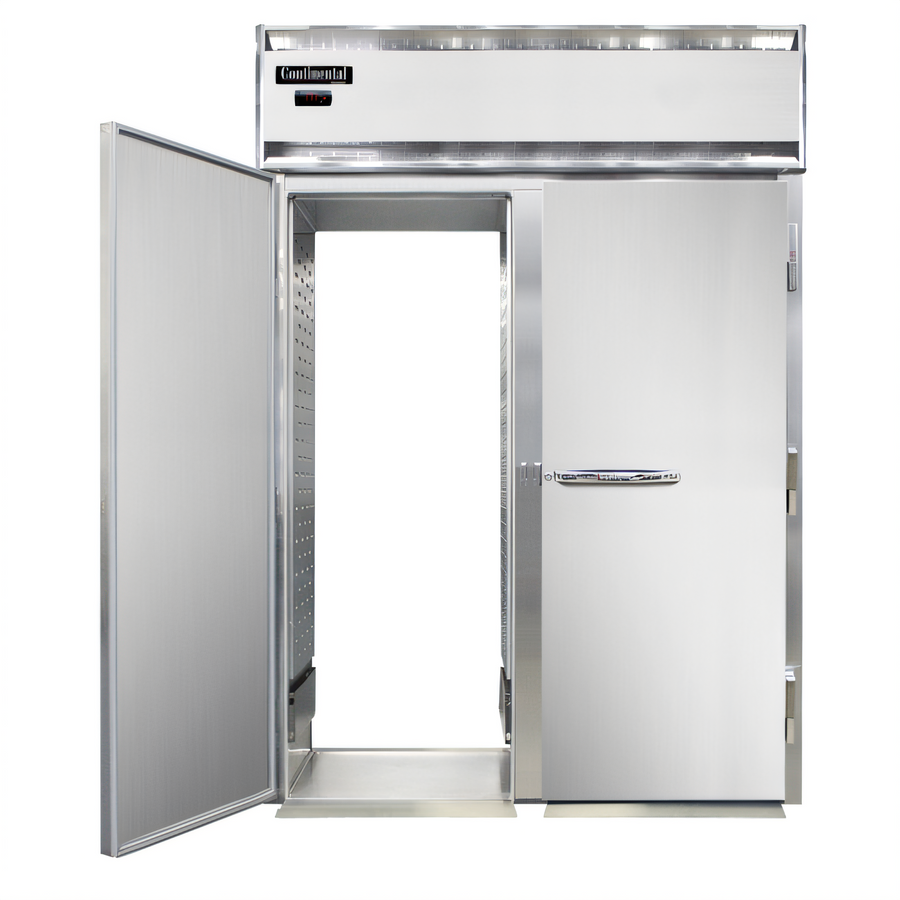 Product image #1 for Continental Refrigerator Designer Line DL2WI-SS-RT-E Two-Section Extra-High Stainless Steel Roll-Thru Warmer