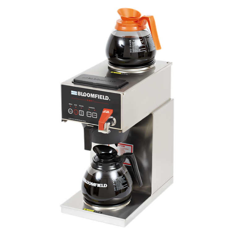 Product image #1 for E.B.C.™ 1040D2F-120V Low-Profile Fresh Brew Automatic-Fill Commercial Drip Coffee Brewer, Single, 2 Warmers