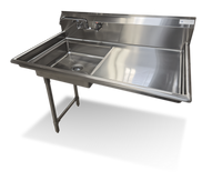 Undercounter Left-Side Dish Table with 20