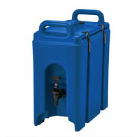 Cambro Camtainer 2-1/2 Gallon Insulated Beverage Carrier, Navy Blue