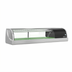 Thumbnail image #1 for Hoshizaki Countertop Refrigerated Sushi Display Case, 47.2-Inch Wide, Curved Glass, Right-Side Refrigeration