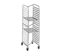 Mobile Stainless Steel Nesting End-Load Bun Pan Rack, 20-Pan Capacity, 5-Inch Casters