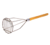 Thumbnail image #1 for 24-Inch Round Head Potato Masher with 5-Inch Head, Nickel-Plated Rod and Wood Handle