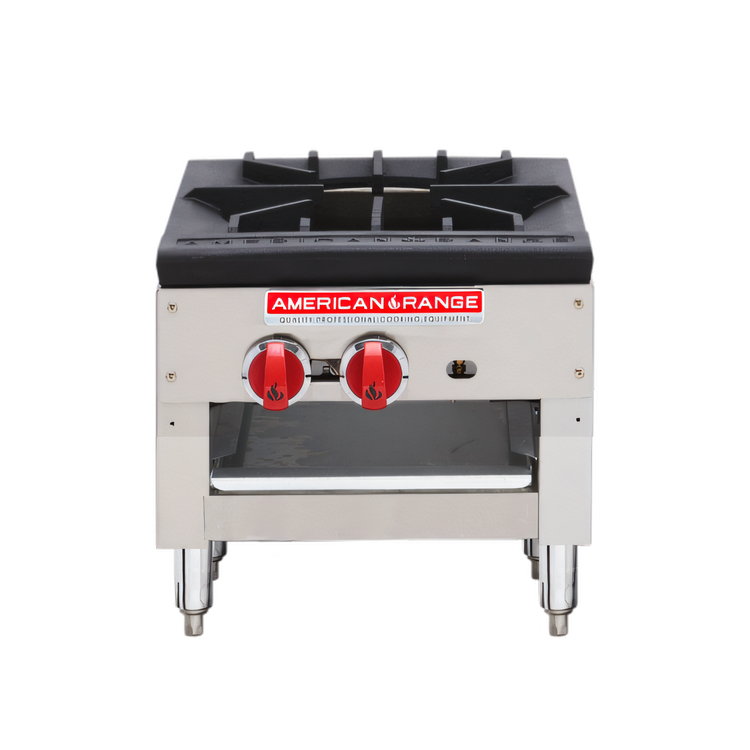 Product image #1 for American Range SPSH-18 18-Inch High Gas Stock Pot Burner with 3-Ring Cast Iron Burner and Lower Cabinet Storage