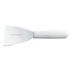 Thumbnail image #1 for Sani-Safe 12-1/2 Inch Stiff Pan Scraper with 3 Inch Stainless Steel Round-Corner Blade and White Polypropylene Handle