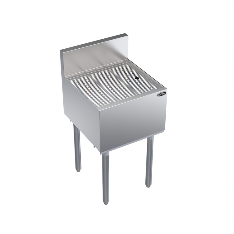 Product image #1 for Krowne Royal Series Freestanding Underbar Drainboard, Stainless Steel, 18 x 19 Inches, 1-Inch Drain