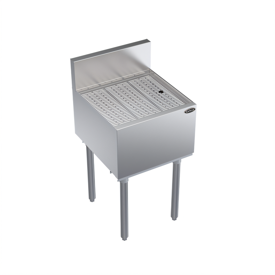 Product image #1 for Krowne Royal Series Freestanding Underbar Drainboard, Stainless Steel, 18 x 19 Inches, 1-Inch Drain