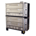 Thumbnail image #1 for Peerless CW62PSC 4-Deck Double-Stacked Gas Deck Pizza Oven with 42 x 32-Inch Hearth Stone Decks