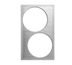 Thumbnail image #1 for Miramar Single Size Stainless Steel Template for Miramar Cookware with 2 Round Cutouts