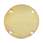 Thumbnail image #1 for Micro Matic USA DS-HCPBR Beer Dispenser Tower Hole Cover Plate, 3-Inch Hole, Brass Finish