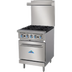 Thumbnail image #1 for Comstock-Castle R4 24-Inch Commercial Gas Range with 4 Open Burners, Space-Saver Oven, Back Riser, and High Shelf