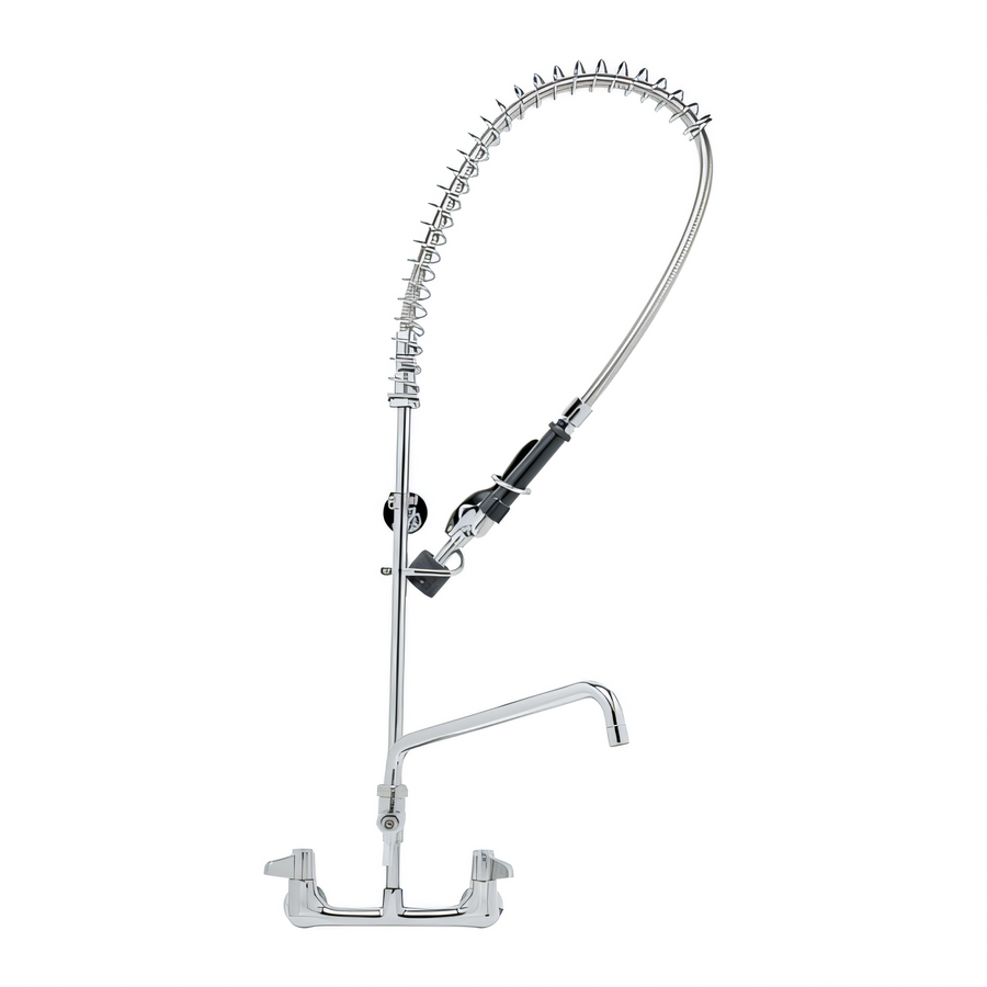 Product image #1 for equip 8-Inch Wall Mount Low-Flow Pre-Rinse Unit with 12-Inch Swing Nozzle Add-On Faucet