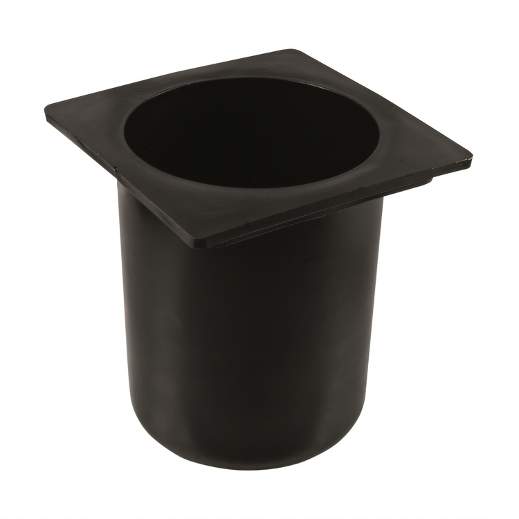 Product image #1 for Bar Maid Round Black Polyethylene Bottle Well