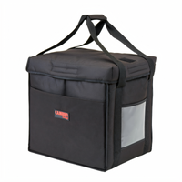 Cambro GoBag Medium Folding Insulated Delivery Bag, 12 x 15 x 15 Inch, Black