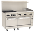 Thumbnail image #1 for Wolf Challenger XL 60-Inch Gas Restaurant Range with 4 Burners, 36-Inch Griddle, Standard Oven and Convection Oven