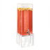 Thumbnail image #1 for Portland 3 Gallon Square Acrylic Beverage Dispenser with Ice Chamber, Drip Tray, and Spigot - White