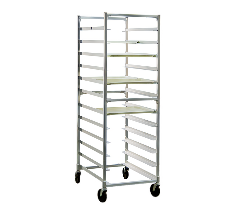 Product image #1 for New Age Full-Height Side-Loading Mobile Aluminum Tray Rack for 24 15 x 20 Trays