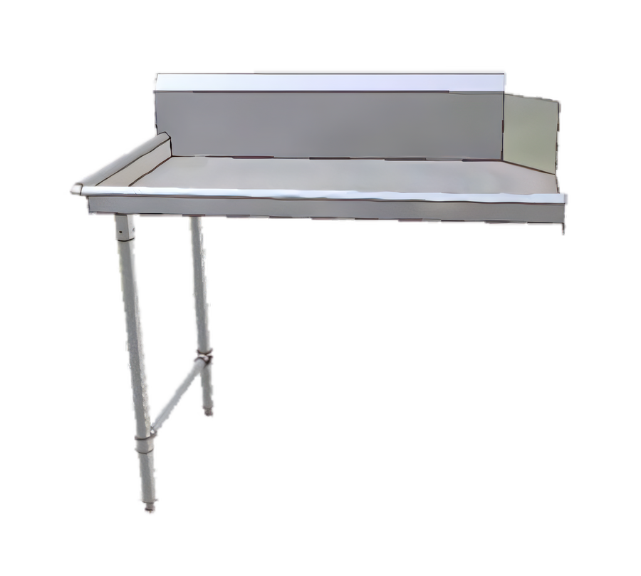 Product image #1 for John Boos Pro-Bowl Clean Straight Stainless Steel Dish Table with 10-Inch Boxed Backsplash, 96-Inch, Right-to-Left Operation