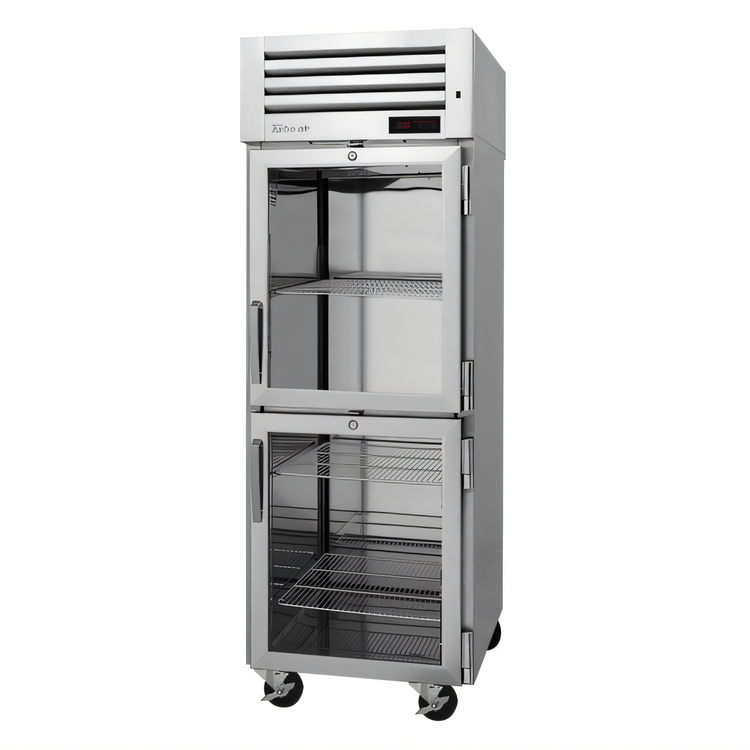 Product image #1 for Turbo Air PRO Series 26 Cu. Ft. Reach-In Heated Holding Cabinet with 2 Glass Half Doors