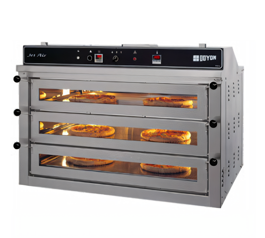 Product image #1 for Jet-Air Countertop Gas 3-Deck Pizza Oven with Full-View Glass Doors, 6 x 18-Inch Pizza Capacity