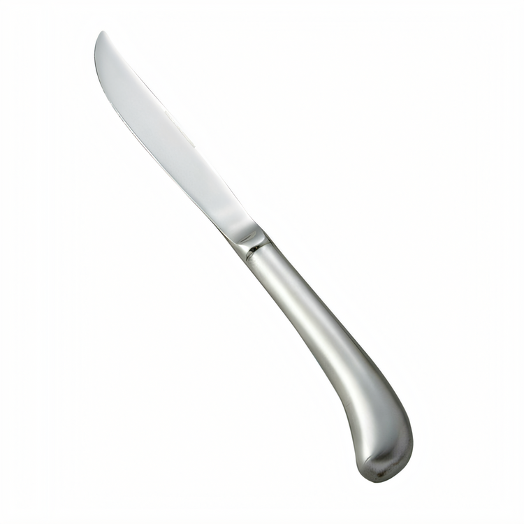 Product image #2 for Winco Lafayette 9-1/4 Inch Heavy Weight Stamped Steak Knife, 18/0 Stainless Steel, Hollow Handle, Satin Finish
