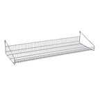 Thumbnail image #1 for Metro SmartWall GS1448K4 Wall-Mounted Grid Shelf, 48"W x 14"D, Retaining Edge, Metroseal Gray Epoxy Finish, Antimicrobial