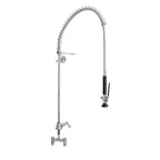 Thumbnail image #1 for Fisher 20100 Deck-Mount Spring-Style Pre-Rinse Assembly with Single-Control Valve, 36-Inch Hose, 1.15 GPM Spray Valve and Wall Bracket