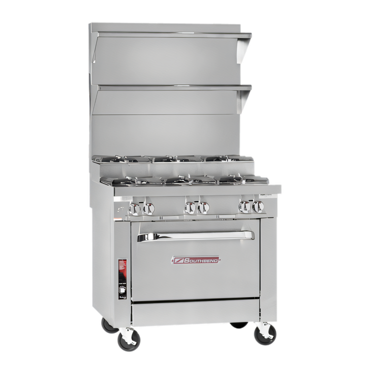 Product image #1 for Southbend Platinum 36-Inch Heavy Duty Gas Range with 6 Open Burners, Step-Up Rear Burners, and Standard Oven