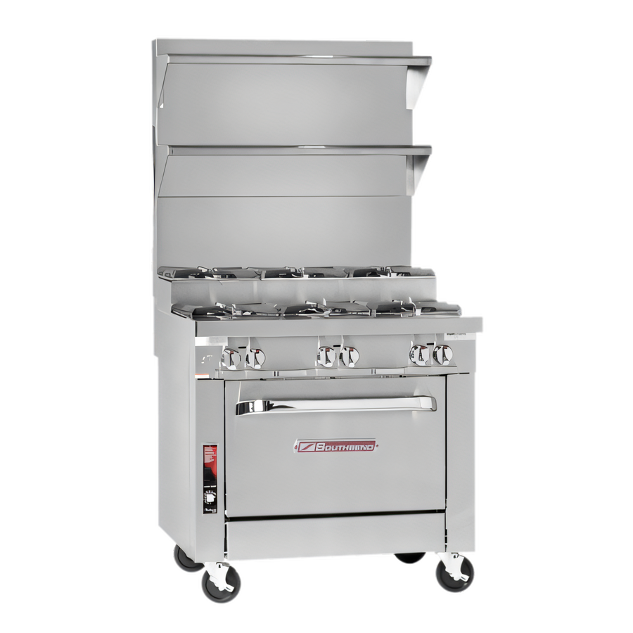 Product image #1 for Southbend Platinum 36-Inch Heavy Duty Gas Range with 6 Open Burners, Step-Up Rear Burners, and Standard Oven