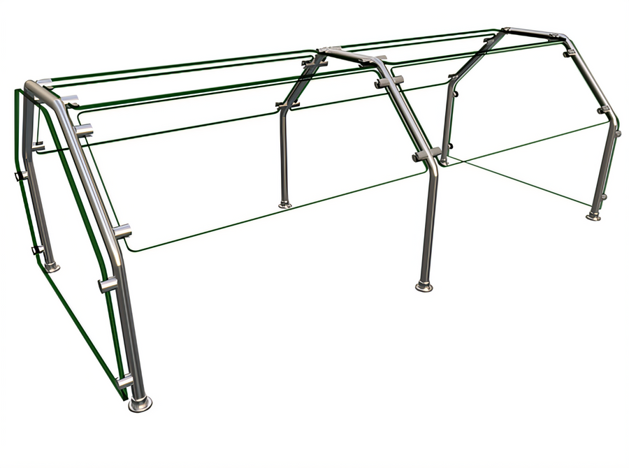 Product image #1 for Hatco Flav-R-Shield ES82-60 Double-Sided Self-Service Food Shield, 2 Bays, 60 x 38 x 23 Inches