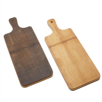 American Metalcraft BWBL 15 x 7-Inch Rectangular Carbonized Bamboo Serving Peel with Handle