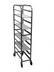 Thumbnail image #1 for Channel 517SP Stainless Steel End-Load Platter Rack with 10-Platter Capacity and 5-Inch Casters