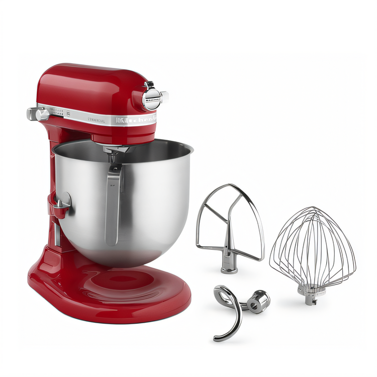 Product image #1 for KitchenAid Commercial 8-Quart Bowl-Lift Countertop Stand Mixer with PowerCore Technology, Empire Red