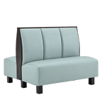 Thumbnail image #1 for ATSMFG ATS AT&S-AD-K36-3CH GR7 Kevin Standard Booth, double, 48" long x 36" high, 3-channel back, removable sinuous spring seat with connecting