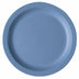 Thumbnail image #2 for Cambro Camwear 8-1/4 Inch Round Narrow Rim Polycarbonate Plate, Slate Blue