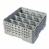 Thumbnail image #2 for Cambro Camrack Full-Size 16-Compartment Glass Rack with 3 Soft Gray Extenders