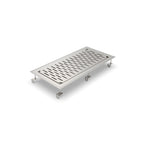 Thumbnail image #1 for John Boos UBDP-1236-X 36 x 12 Inch Drop-In Stainless Steel Drip Pan with Removable Perforated Insert, 1/4 MPT Drain