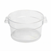 Thumbnail image #1 for 12 Quart Round Clear Polycarbonate Food Storage Container, Container Only