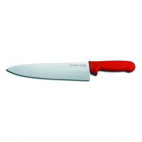 Dexter Russell Sani-Safe 10-Inch Stamped Chef's Knife with Red Polypropylene Handle