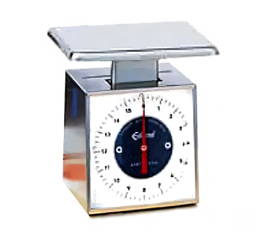 Product image #1 for Edlund Compact Series SS-16O Stainless Steel Fixed Dial Portion Scale with Oversized Platform