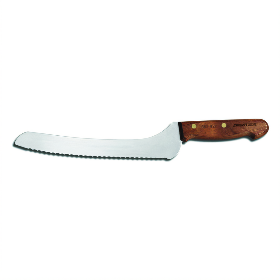 Product image #1 for Dexter-Russell Traditional 9-Inch Offset Scalloped Slicer Knife with Rosewood Handle